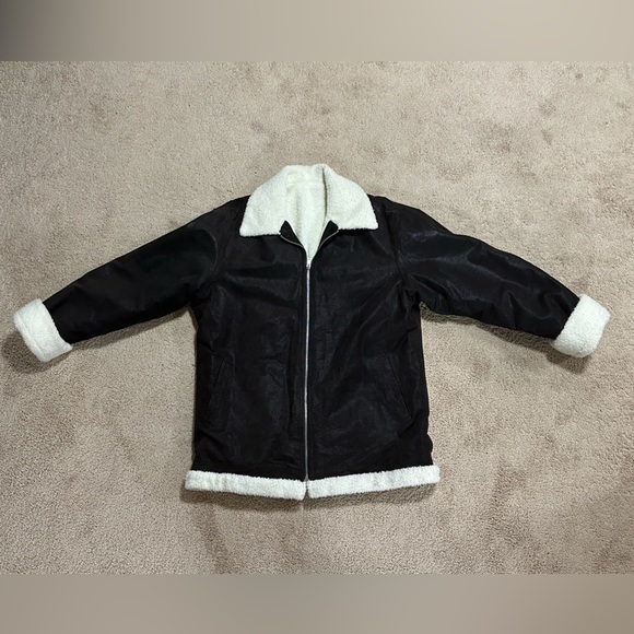Other - Vintage chocolate brown leather jacket